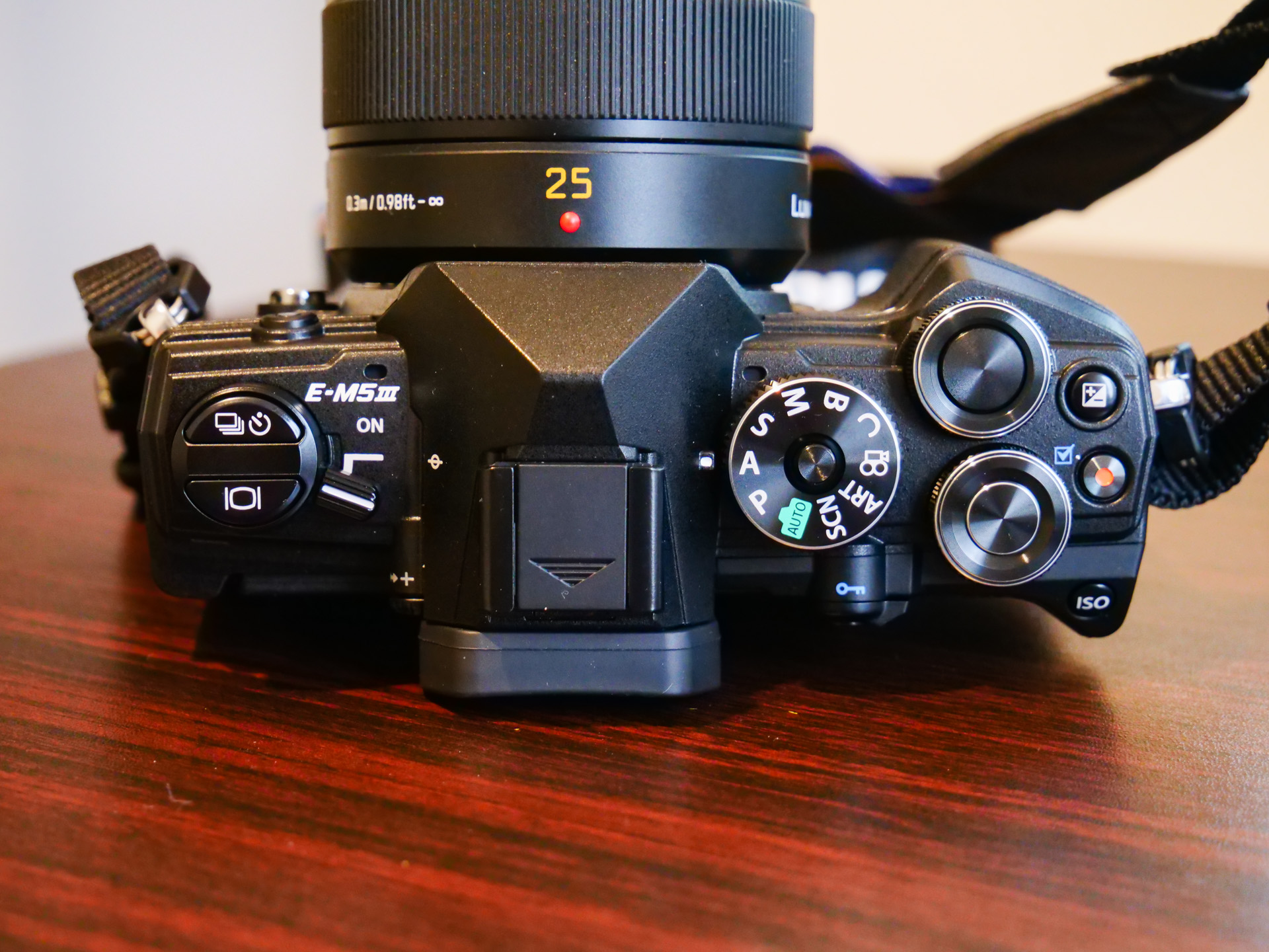 Custodia In Vera Pelle MegaGear Per Olympus OM-D E-M5 Mark III (14-150mm) – Ever Ready Con Accesso Alla Batteria