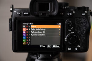 sony a7 iv menu guide