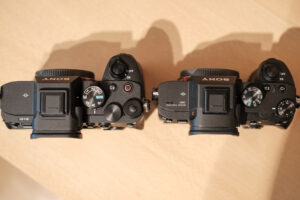 sony A7III vs Sony A7IV size comparison