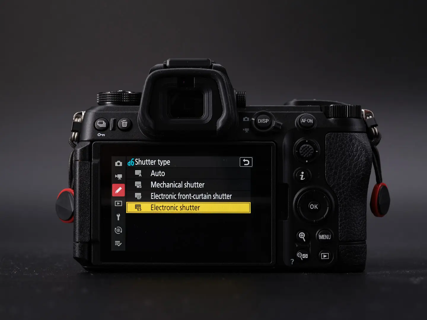 A menu option on the rear screen of the Nikon Z6III.